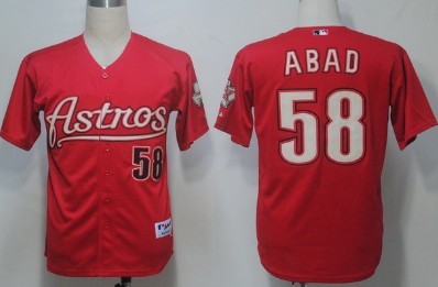 Abad Houston Astros red jersey