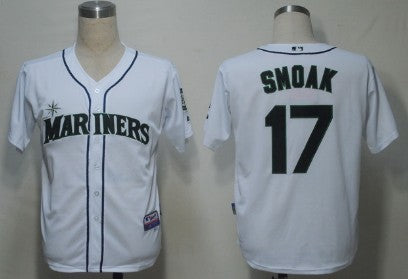 Justin Smoak Seattle Mariners white jersey