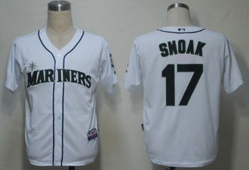 Justin Smoak Seattle Mariners white jersey