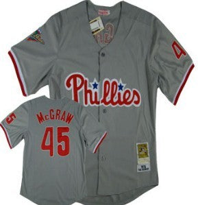 McGraw Philadelphia Phillies gray Throwback jersey