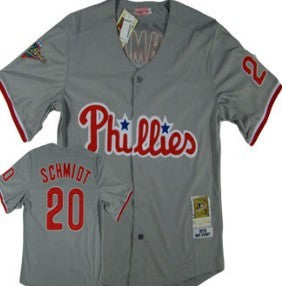 Schimdt Philadelphia Phillies gray Throwback jersey