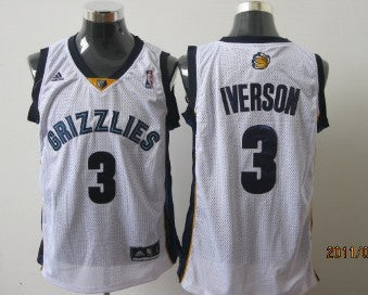Allen Iverson Memphis Grizzlies white jersey