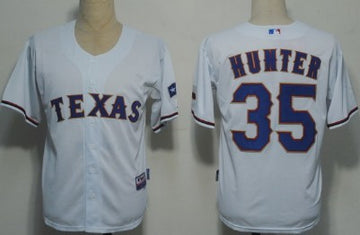 Hunter Texas Rangers white jersey
