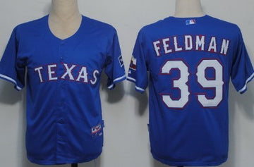 Feldman Texas Rangers blue jersey
