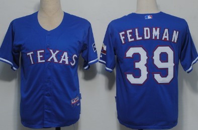 Feldman Texas Rangers blue jersey
