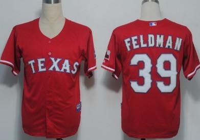 Feldman Texas Rangers red jersey