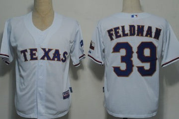 Feldman Texas Rangers white jersey