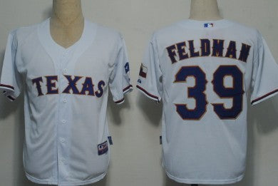 Feldman Texas Rangers white jersey