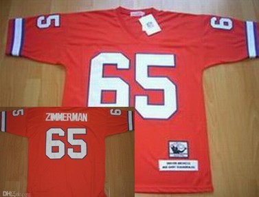 Zimmerman Denver Broncos orange Throwback jersey