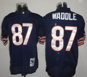 Tom Waddle Chicago Bears blue Throwback jersey