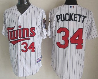 Puckett Minnesota Twins white jersey