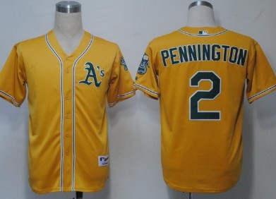 Pennnington Oakland Athletics yellow jersey