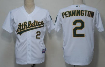 Pennnington Oakland Athletics white jersey