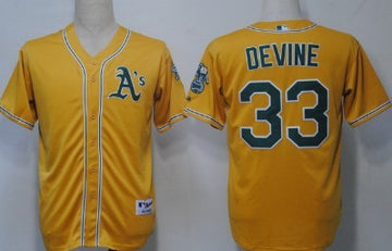 Devine Oakland Athletics yellow jersey