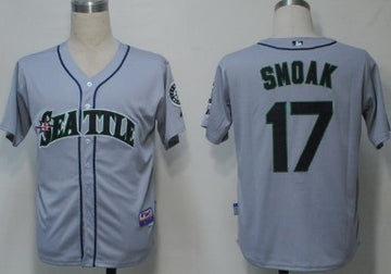 Justin Smoak Seattle Mariners gray jersey