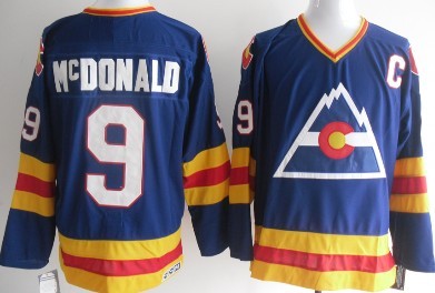 Joey MacDonald Colorado Avalanche blue Throwback jersey