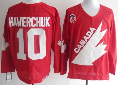 Dale Hawerchuk Team Canada red Throwback jersey