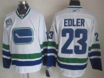 Alexander Edler Vancouver Canucks white Third jersey