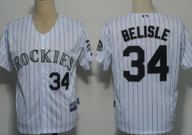 Belisle Colorado Rockies white jersey