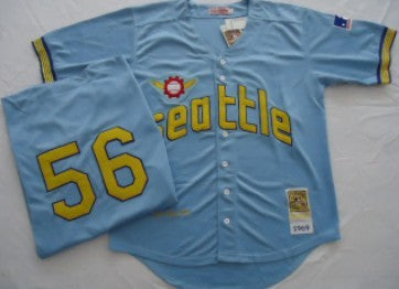 Seattle Pilots Seattle Pilots blue Throwback jersey
