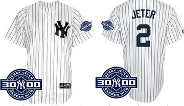 Derek Jeter New York Yankees white jersey
