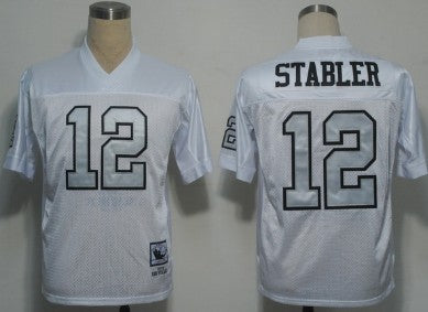 Ken Stabler Las Vegas Raiders white Throwback jersey