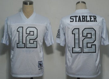 Ken Stabler Las Vegas Raiders white Throwback jersey