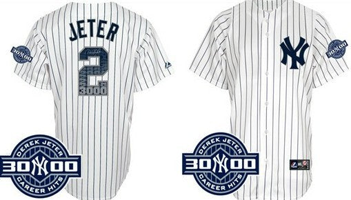 Derek Jeter New York Yankees white jersey