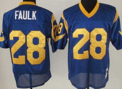 Marshall Faulk Los Angeles Rams blue Throwback jersey