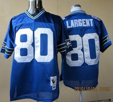 Largent Seattle Seahawks blue Throwback jersey