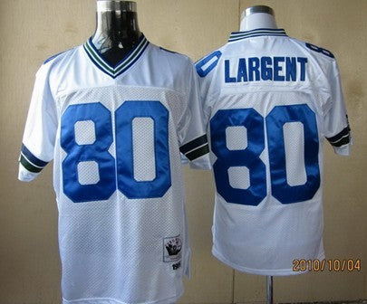 Largent Seattle Seahawks white Throwback jersey