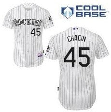 Chacin Colorado Rockies white jersey