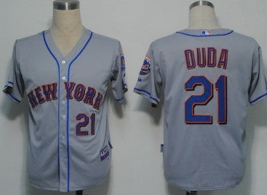 Lucas Duda New York Mets gray jersey
