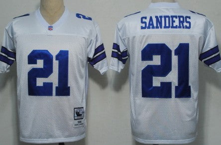 Deion Sanders Dallas Cowboys white Throwback jersey