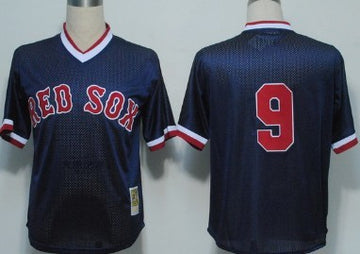 Ted Williams Mesh Batting Practice Boston Red Sox navy jersey