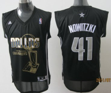 Nowitzki Dallas Mavericks black jersey