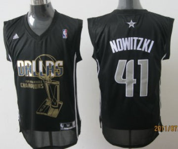 Nowitzki Dallas Mavericks black jersey
