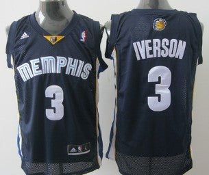 Allen Iverson Memphis Grizzlies navy jersey