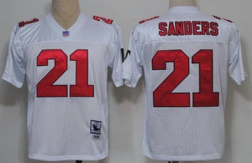 Deion Sanders Atlanta Falcons white Throwback jersey