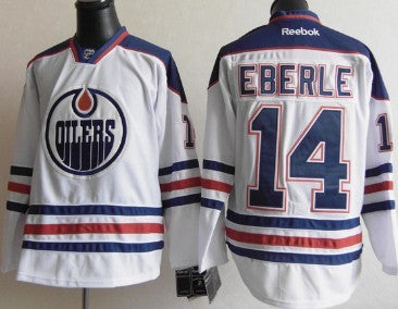 Jordan Eberle Edmonton Oilers white jersey