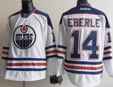 Jordan Eberle Edmonton Oilers white jersey