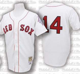 Jim Rice Boston Red Sox white Throwback jersey