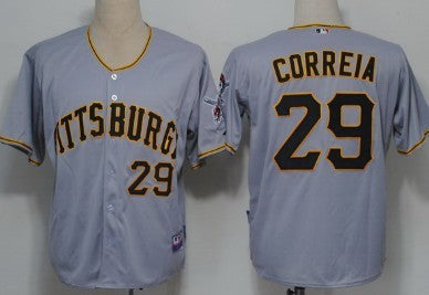Kevin Correia Pittsburgh Pirates gray jersey