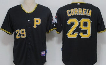 Kevin Correia Pittsburgh Pirates black jersey