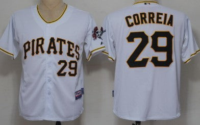Kevin Correia Pittsburgh Pirates white jersey