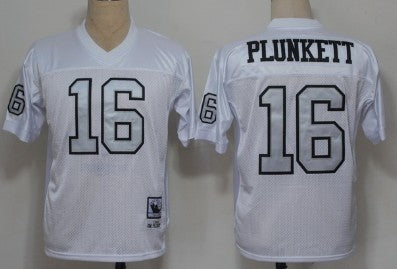 Jim Plunkett Las Vegas Raiders white Throwback jersey