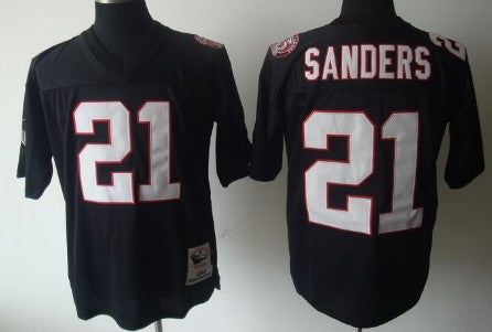 Deion Sanders Atlanta Falcons black Throwback jersey