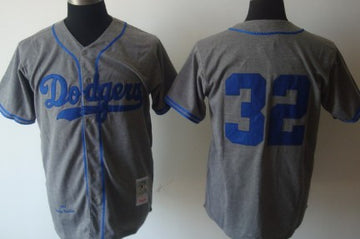 Sandy Koufax Los Angeles Dodgers gray Throwback jersey