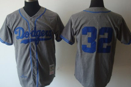 Sandy Koufax Los Angeles Dodgers gray Throwback jersey