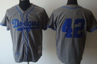 Jackie Robinson Los Angeles Dodgers gray Throwback jersey